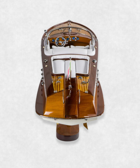 Luxury Wooden Boat Model Aquarama back View