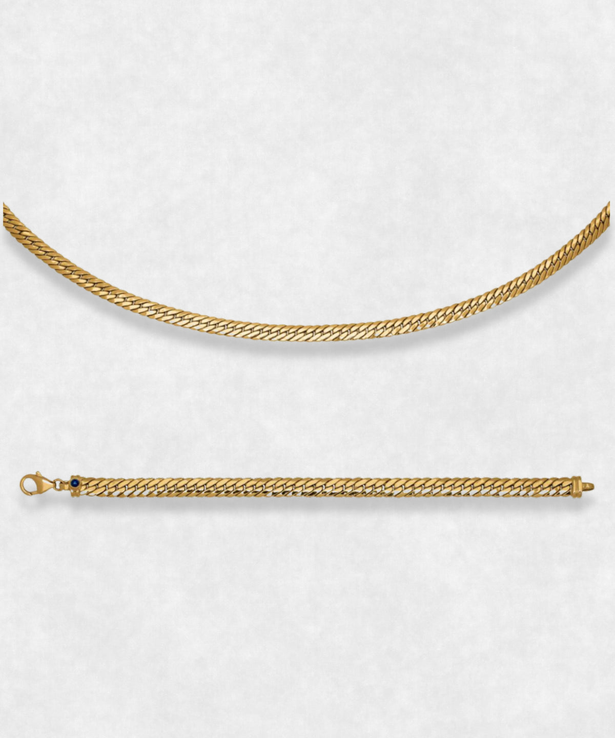 Osiris Collection - Necklace and Bracelet 18k Gold Jewelery