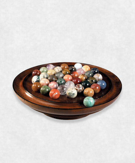 Luxury solitaire game made from assorted precious stones