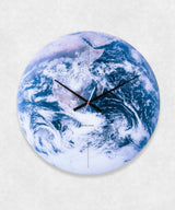 Earth Glass Wall Clock