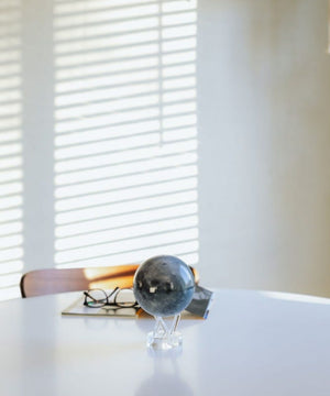 Moon Globe Rotating On table