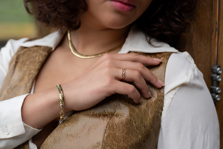 Osiris Collection, Bracelet and Necklace shooting with our Model
