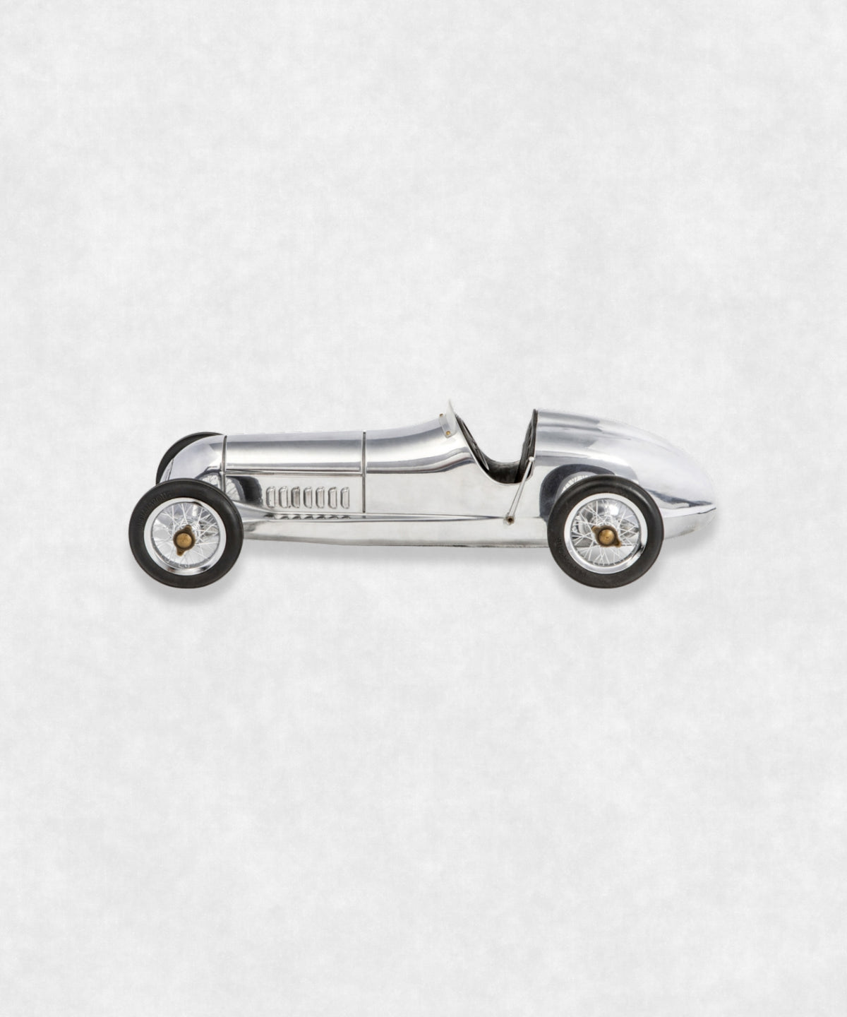 Silver Arrow Aluminium Car Model Side view