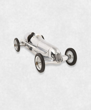 Silver Arrow Aluminium Car Model front left view