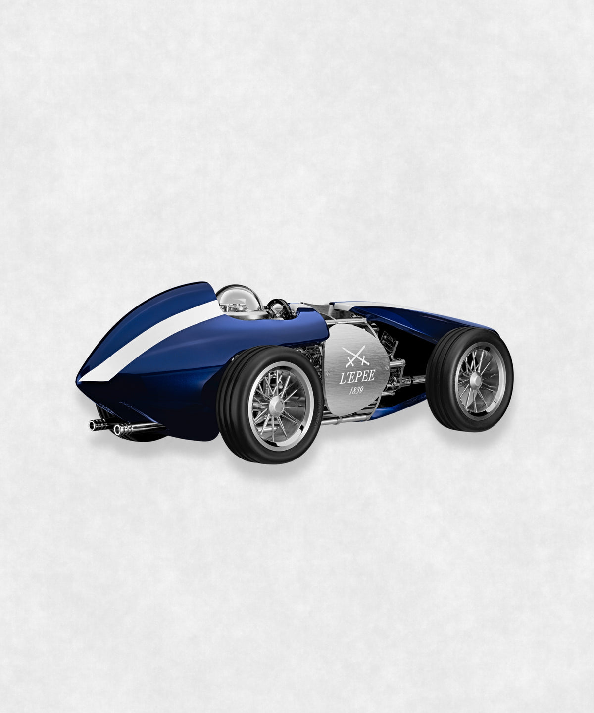TIME FAST D8 BLUE AND WHITE STRIPES - L'ÉPÉE 1839 BACK