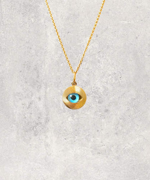 The Eye Gold 18k Jewelry Pendant and Chain - Maison Davis