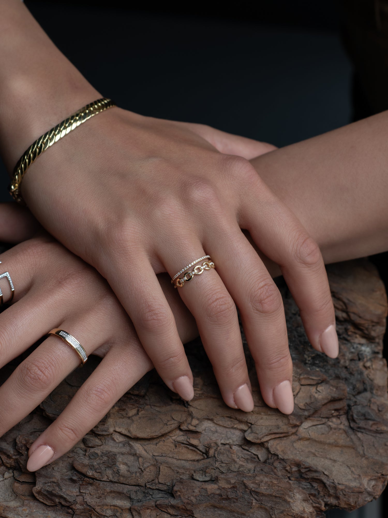 The Path Ring, hands view photoshoot